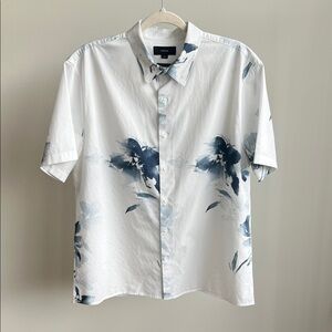 Vince Watercolour Print Shirt
